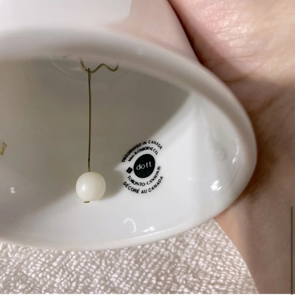 Vintage White Red Sarnia Ceramic Souvenir Bell - Picture 7 of 10